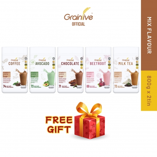 Mix 2 Flavours [ 2 x 800g ] + Free Gifts