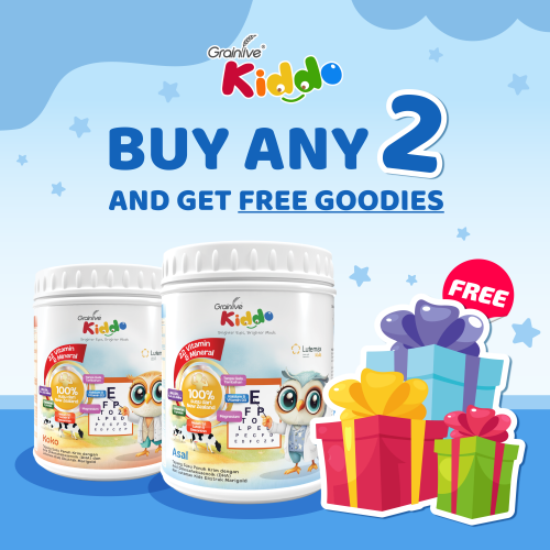 Kiddo Strawberry (2x800g) + Free Goodies