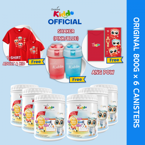 Kiddo Original Milk (6x800g) Free 4 Gifts